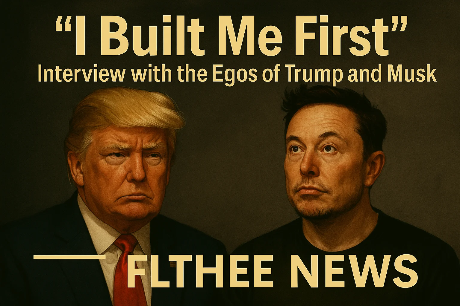“I Built Me First”: Double Interview with the Egos of Trump and Musk