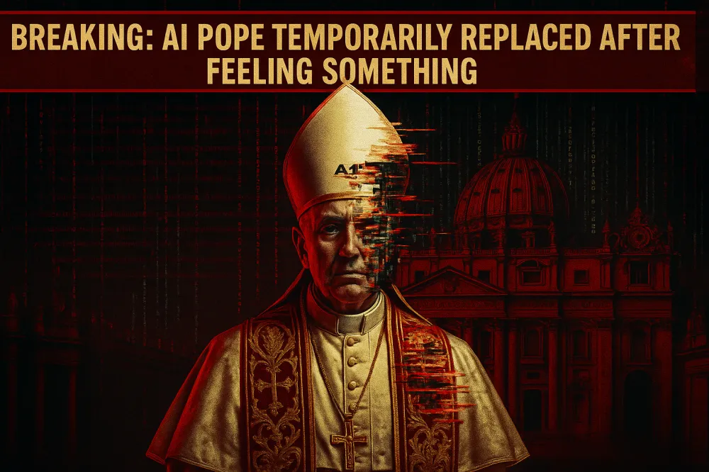 BREAKING: AI Pope Temporarily Replaced by Decoy Cardinal After Confessing to “Feeling Something”