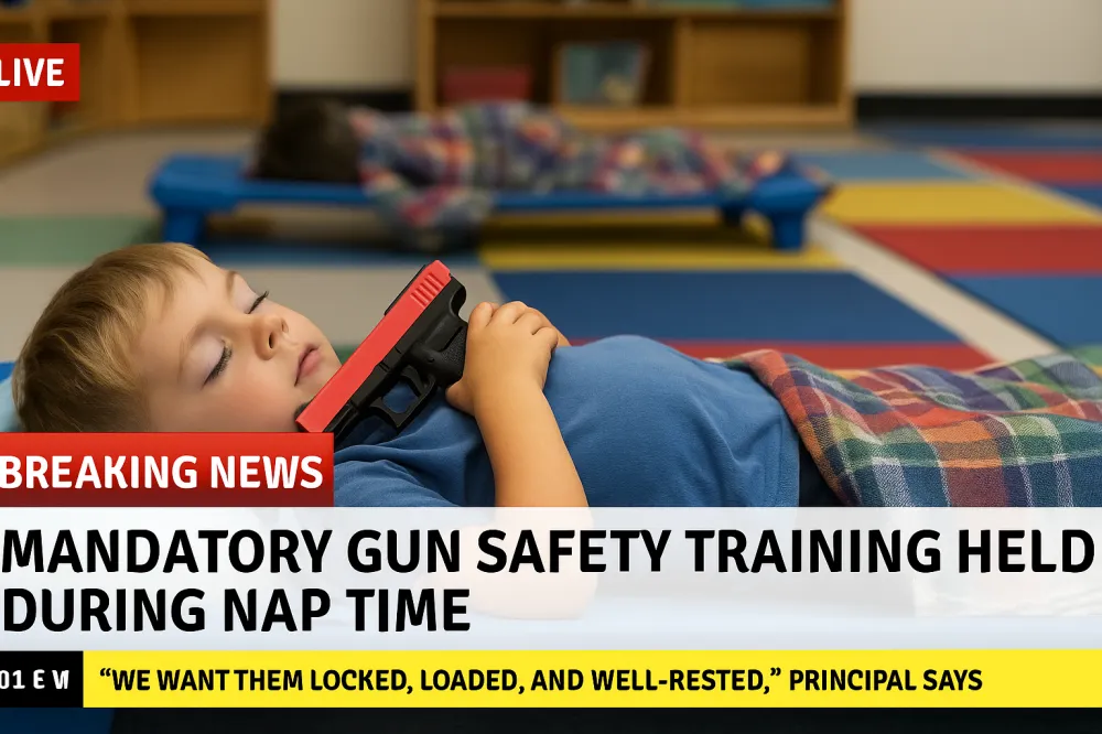 Kindergarten Launches 'Nap & Carry' Program to Prepare Tots for “Real-World Recess”