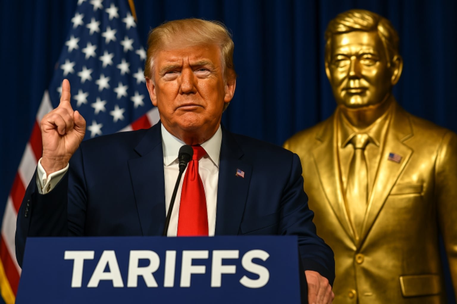 Trump Slaps Tariffs on Everything That Isn't Trump: “Oxygen Will Be Taxed Unless Inhaled Through My Bronze”