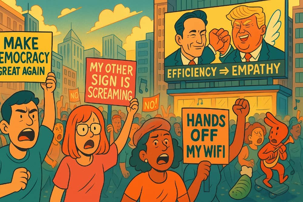 Millions Protest Trump and Musk in “Hands Off!” March: 