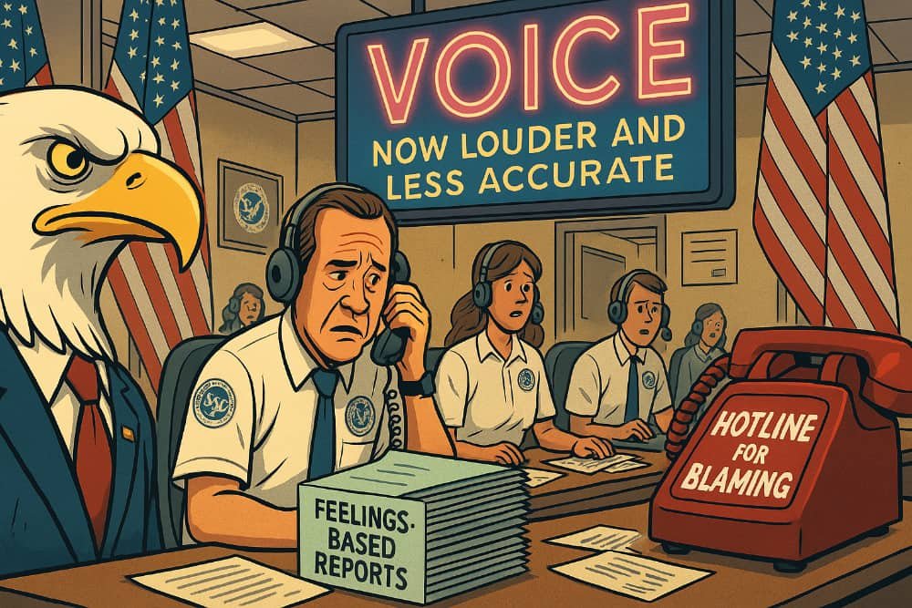 ICE Revives VOICE Office: “Because Nothing Says ‘Freedom’ Like a Hotline for Blaming Immigrants”