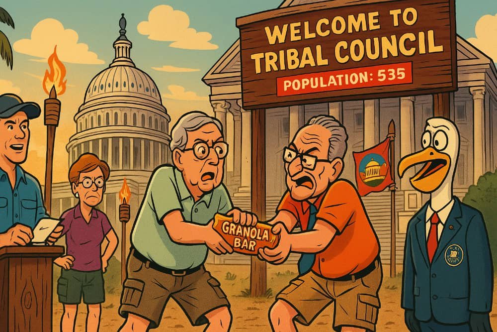 Survivor 48 Now Set in Congress: “They’ve Been Gaslighting Each Other for Years—Might As Well Add Sand”