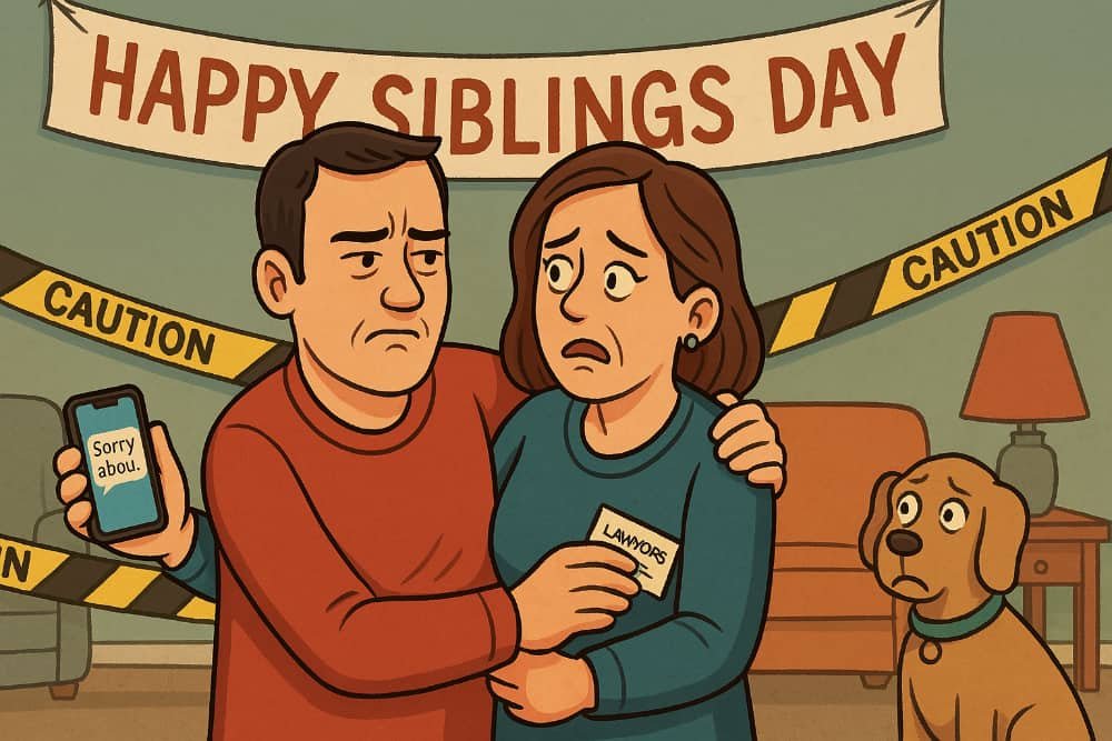 National Siblings Day Declared Federal Emergency After Millions Try to Reconnect with People They’ve Blocked Since 2012