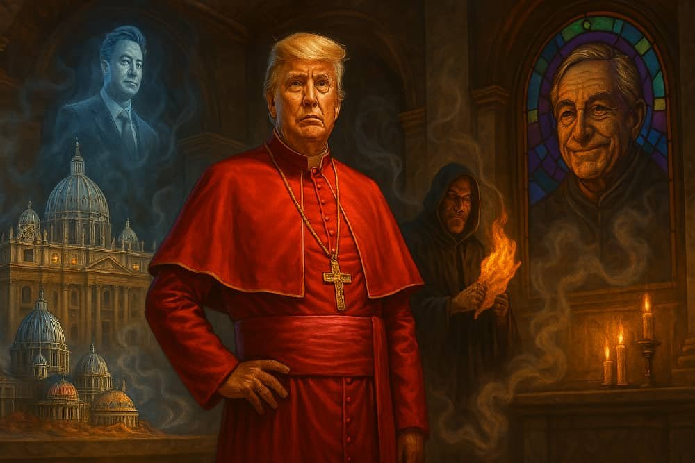 Trump Claims He’s the “True Pope” After Finding Hidden Chapel in Mar-a-Lago Sauna